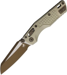 MCT58130 Microtech Standard Issue MSI Mini Ram-Lok Pocket Knife Champagne